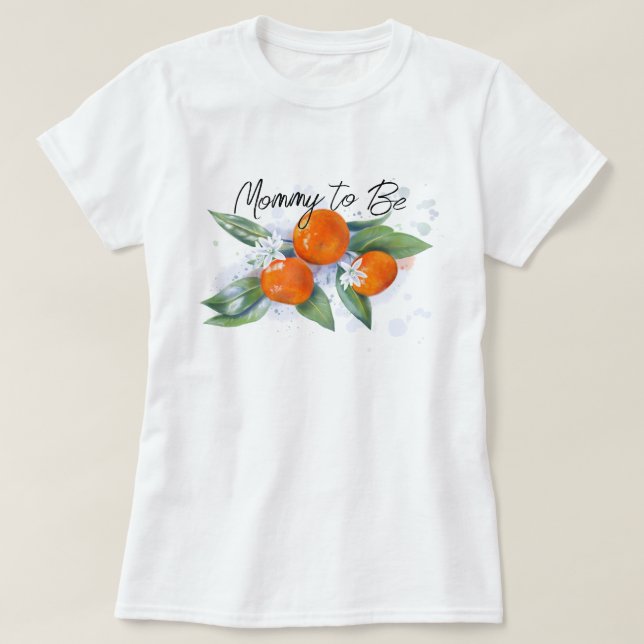 Baby shower T-Shirt "Mummy to be"  (Design Front)