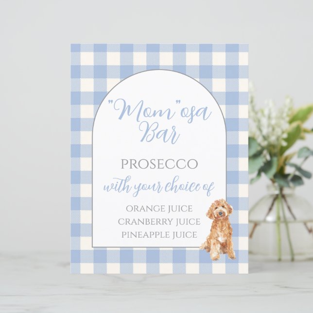 Baby Shower Table Top Signs (Standing Front)