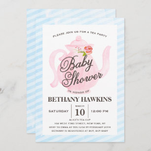 Baby Shower Tea Party Baby Shower Invitation
