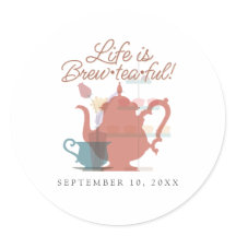 Baby Shower Tea Party Cute Minimalist Boho Neutral