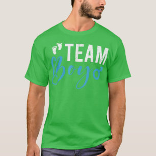 Baby Shower Team Boy Future Parents Gender Reveal  T-Shirt