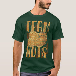 Baby Shower Team Boy Team Nuts Funny Gender Reveal T-Shirt