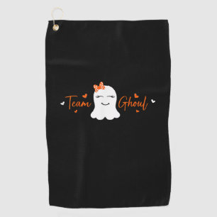 Baby Shower Team Girl Halloween Gender Reveal Team Golf Towel