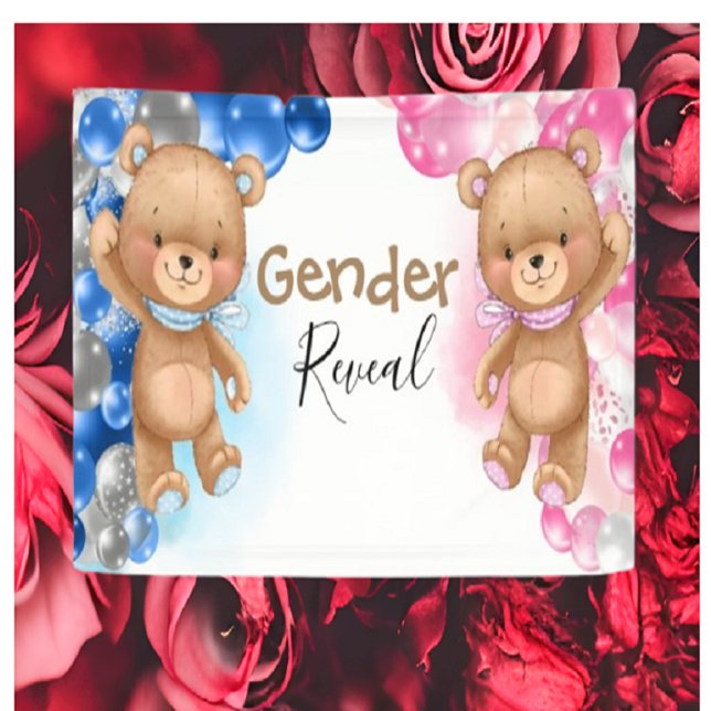 Baby Shower Teddy Balloons Gender Reveal   Banner (Creator Uploaded)
