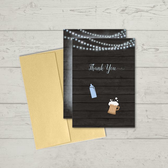 Baby Shower Thank You Baby Is Brewing Blue (Creator Uploaded)