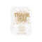 Baby Shower Thank You Card Confetti Gold pink girl