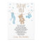 Baby Shower Thank You Card Teddy Bear blue