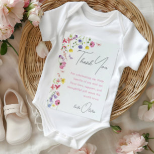 Baby Shower Thank You Card Wildflower