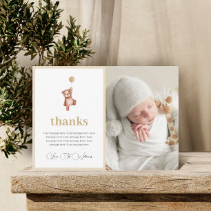 Baby Shower Thank You Card With Photo