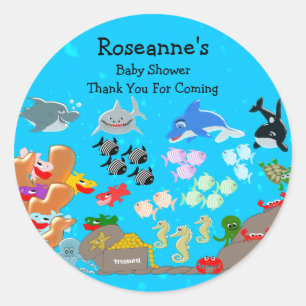 Baby Shower Thank You Classic Round Sticker