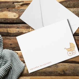 Baby Shower Thank You Flat Note Card