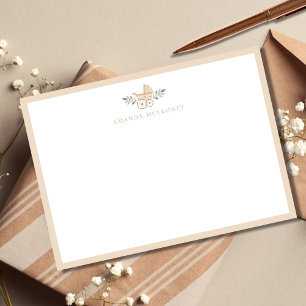 Baby Shower Thank You Flat Note Card