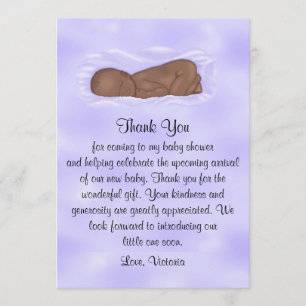 Baby Shower Thank You Gender Neutral Ethnic Invitation