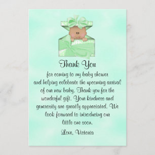 Baby Shower Thank You Gender Neutral Ethnic Invitation