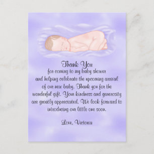 Baby Shower Thank You Gender Neutral Postcard