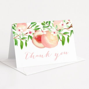 Baby Shower Thank You Notes, Peach Orchard Card