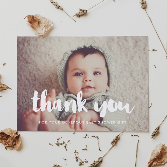 Baby shower thank you postcard (Creator Uploaded)