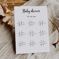Baby Shower Tic Tac Toe Game Printable,