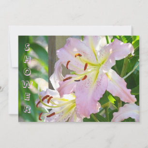 Baby Shower to Honour Mum's Name custom Lilies Invitation