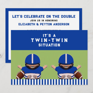 Baby Shower Twin Boys Sports Invitation