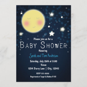 BABY SHOWER Twinkle Little Star Sparkle Invitation