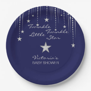 Baby Shower Twinkle Twinkle Little Star Paper Plate