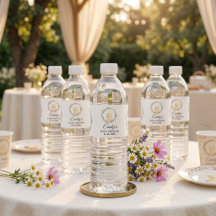 Baby Shower Water Bottle Labels | Golden Retriever