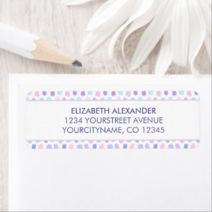 Baby Shower Watercolor Pattern Purple Typography