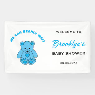 Baby Shower We Can Bearly Wait Teddy Bear Welcome Banner