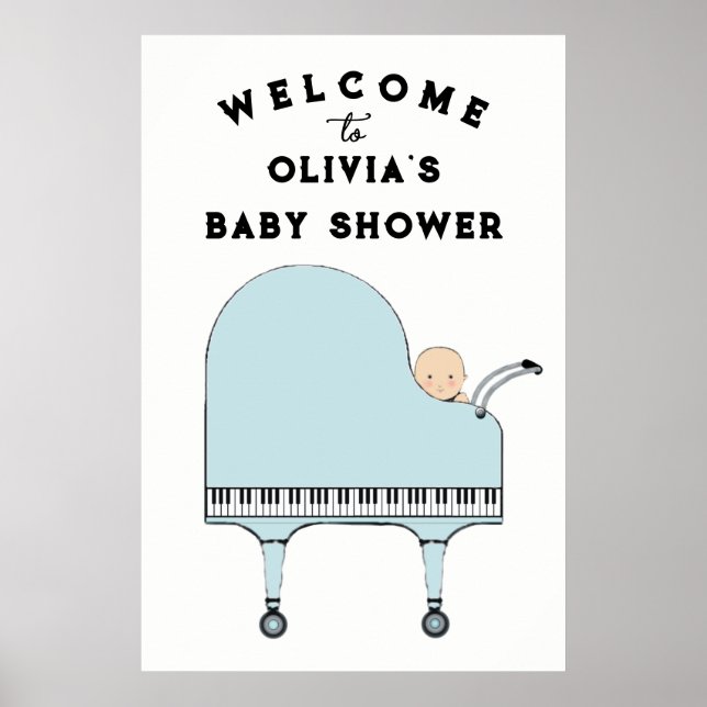 Baby Shower Welcome Sign (Front)