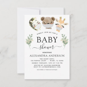 Baby Shower Woodland Eucalyptus Greenery Invitation