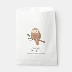 Baby Shower Woodland Forest Creature Night Owl Favour Bags