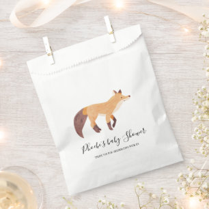 Baby Shower Woodland Fox Custom Favour Bags