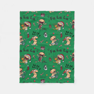 Baby Singing Carols Pattern Fleece Blanket
