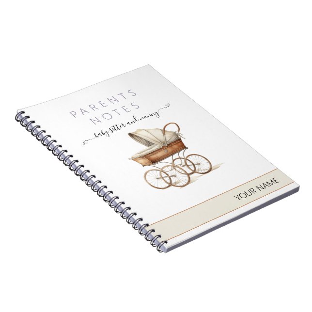 Baby Sitter Parents Meeting Notes Notebook (Right Side)