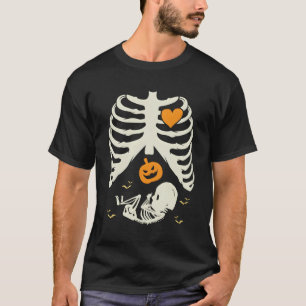 Baby Skeleton Pregnancy Outfit Gift For Mum Funny T-Shirt