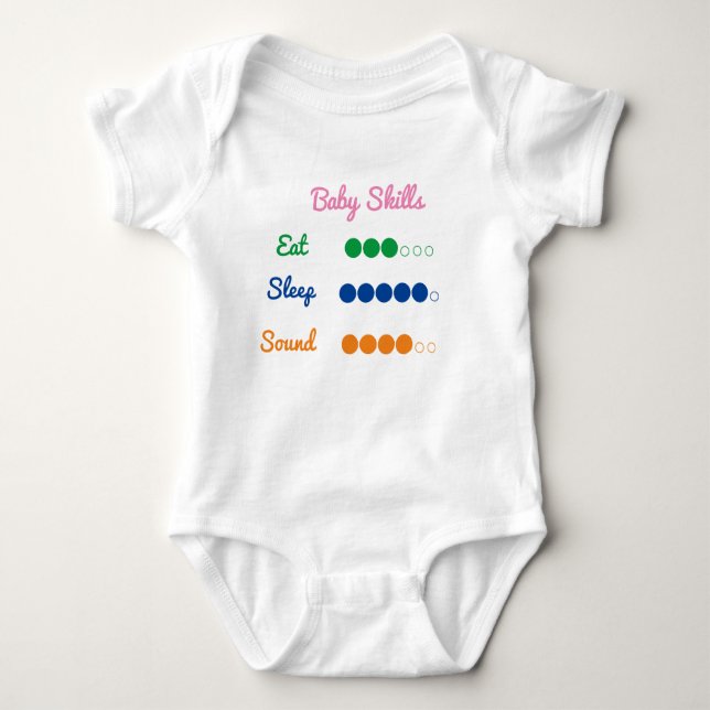 Baby Skills: Eat, Sleep and Sound - Funny Top (Front)