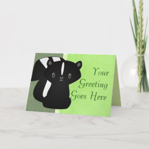 Baby Skunk Greeting Card