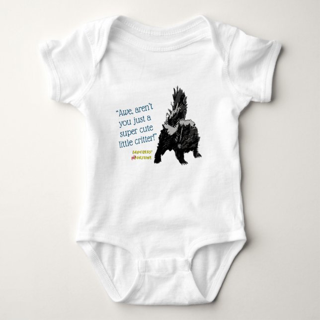 Baby Skunk infant bodysuit (Front)