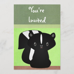 Baby Skunk Invitation