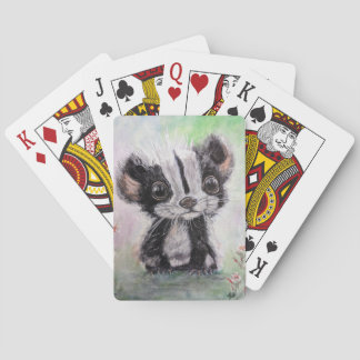 Baby Skunk Playing Cards