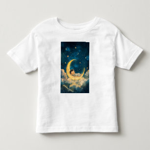 Baby Sleeping on the Moon Toddler T-Shirt