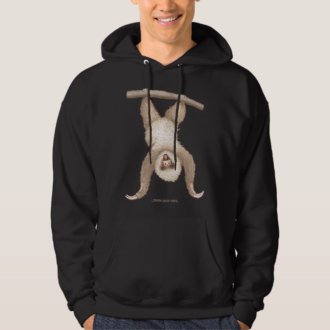 Baby Sloth  35 Hoodie (Front)