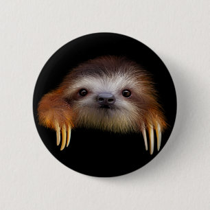 Baby Sloth 6 Cm Round Badge
