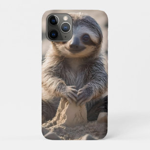 Baby Sloth Building Sand Castles, Case-Mate iPhone Case