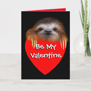 Baby Sloth Let’s Hang Out Valentine Card