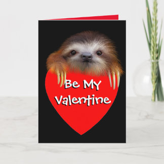 Baby Sloth Let’s Hang Out Valentine Card
