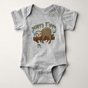 Baby Sloth Sleepy Time! Baby Bodysuit