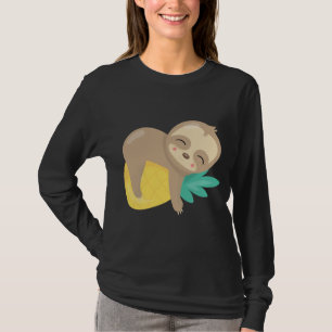 Baby Sloth Tropical Pineapple Fruit Cute T-Shirt