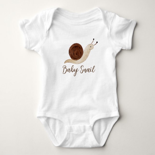 Baby Snail  Baby Bodysuit (Front)